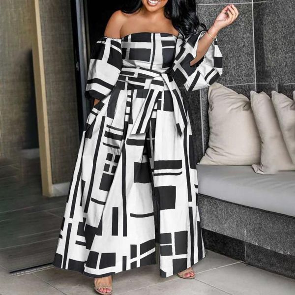 plus size tracksuits polka dots print high waist women's jumpsuit summer loose stitching one-shoulder multi-color street wide-leg pants, Black
plus size tracksuits polka dots print high waist women's jumpsuit summer loose stitching one-shoulder multi-color street wide-leg pants, Black