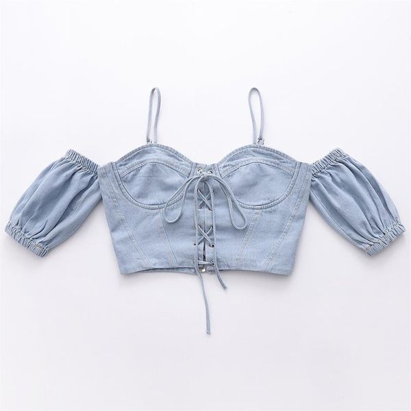 women's blouses & shirts chest exposed solid navel small color vest summer straps lace wrapped double strapless denim, White
women's blouses & shirts chest exposed solid navel small color vest summer straps lace wrapped double strapless denim, White