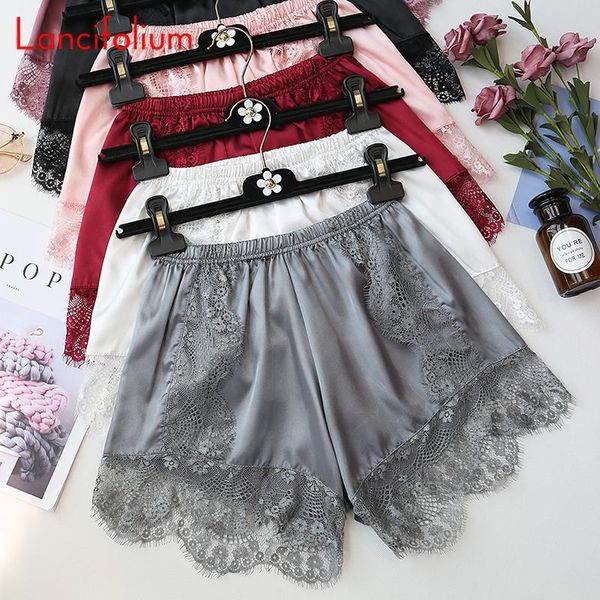 women's shorts summer y2k pink lace patchwork black thin elastic waist kawaii casual cute satin white women short pants 2021, White;black
women's shorts summer y2k pink lace patchwork black thin elastic waist kawaii casual cute satin white women short pants 2021, White;black