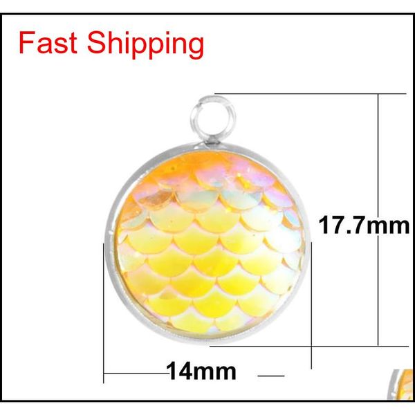 14mm stainless steel mermaid scale charms for jewelry necklace making diy 12 colors fi qylnoa homes2007, Silver
14mm stainless steel mermaid scale charms for jewelry necklace making diy 12 colors fi qylnoa homes2007, Silver
