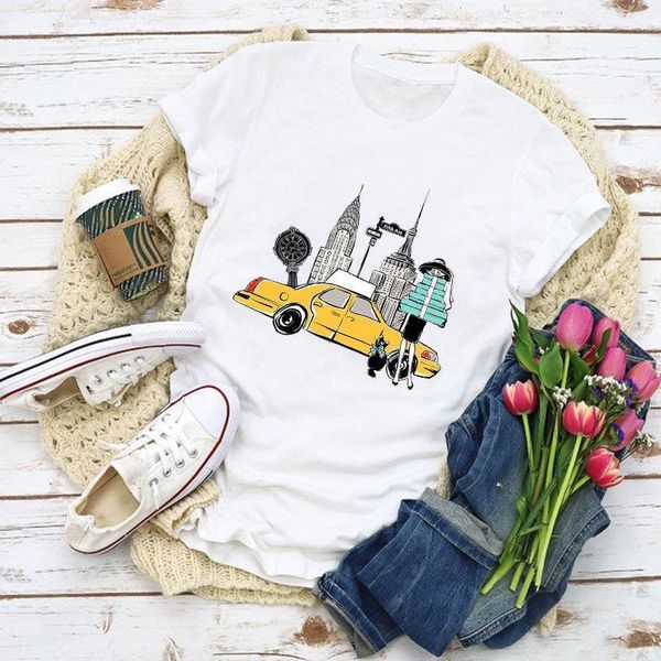 women t-shirt cartoon fashion print summer t-shirt harajuku summer casual tshirts korean style graphic tee female, White
women t-shirt cartoon fashion print summer t-shirt harajuku summer casual tshirts korean style graphic tee female, White