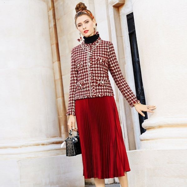 casual dresses fashion autumn winter little fragrance office lady thousand bird tweed coat + pleated skirt two pieces set plus xxxl t902, Black;gray
casual dresses fashion autumn winter little fragrance office lady thousand bird tweed coat + pleated skirt two pieces set plus xxxl t902, Black;gray