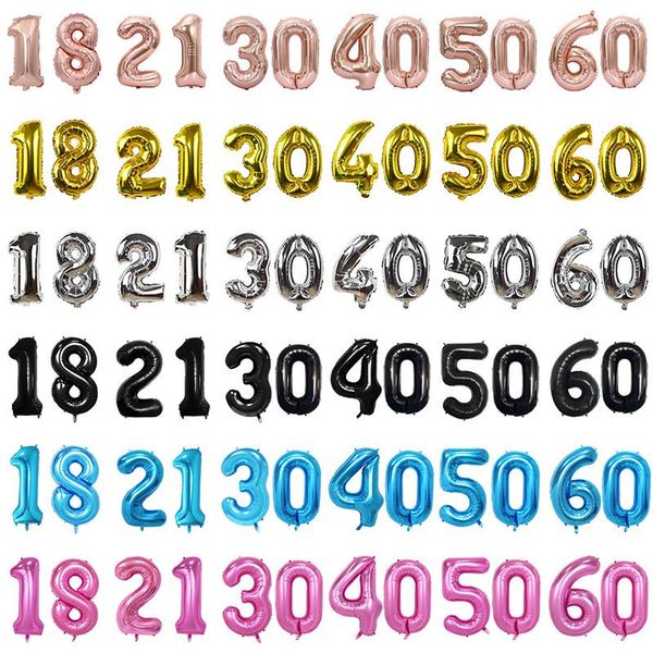 32inch 5 colors balloon banner 18 21 30 40 50 60 birthday party decoration birthday letter number foil balloon globos ball
32inch 5 colors balloon banner 18 21 30 40 50 60 birthday party decoration birthday letter number foil balloon globos ball