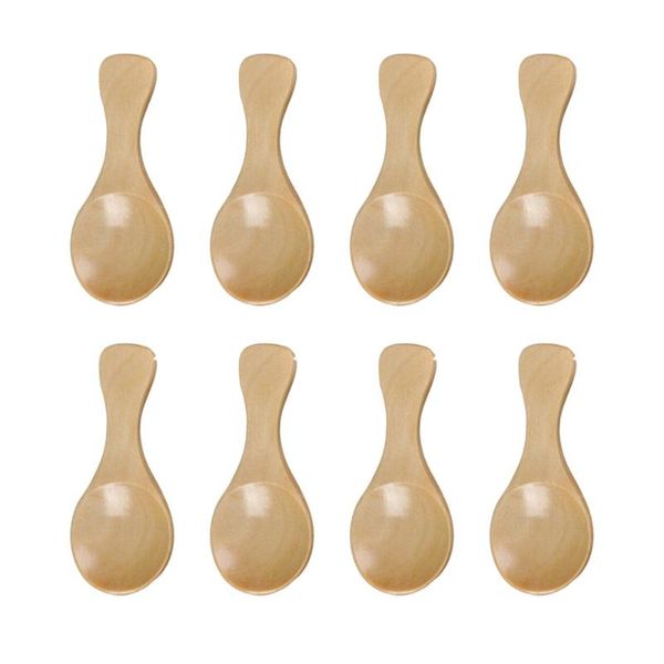 spoons 8 pcs wooden spoon mini powder children ice cream short handle sugar (primary color) 
spoons 8 pcs wooden spoon mini powder children ice cream short handle sugar (primary color)