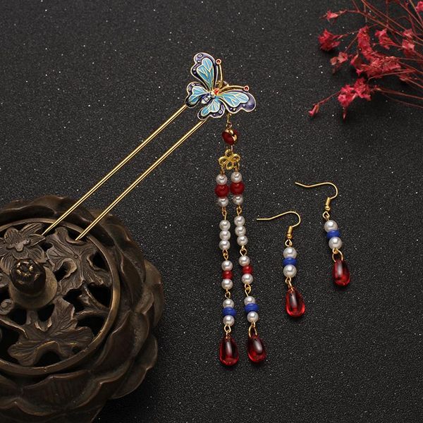 other event & party supplies vintage hairpin hanfu step shake cloisonne pearl tassel butterfly kanzashi headdress earring ancient folk-custo
other event & party supplies vintage hairpin hanfu step shake cloisonne pearl tassel butterfly kanzashi headdress earring ancient folk-custo