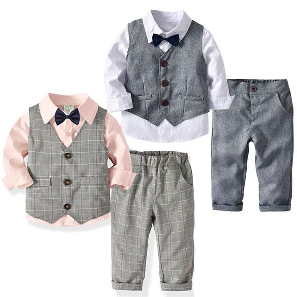 clothing sets 2021 kids boys formal suits blazers 4pcs clear gentleman 1-7y baby suit shirt waistcoat tie pant set clothes, White
clothing sets 2021 kids boys formal suits blazers 4pcs clear gentleman 1-7y baby suit shirt waistcoat tie pant set clothes, White