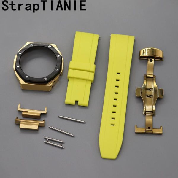 watch bands quick release silicone watchband and bezel for 2rd ga2100 wristband metal adapter case gold black ga-2100 ga-2110 refit, Black;brown
watch bands quick release silicone watchband and bezel for 2rd ga2100 wristband metal adapter case gold black ga-2100 ga-2110 refit, Black;brown