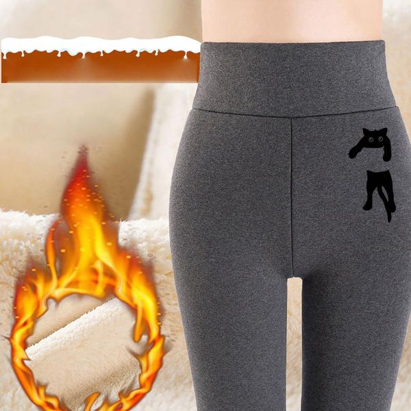 women's leggings high waist sport women print warm winter tight thick velvet wool cashmere pants trousers squat proof, Black
women's leggings high waist sport women print warm winter tight thick velvet wool cashmere pants trousers squat proof, Black
