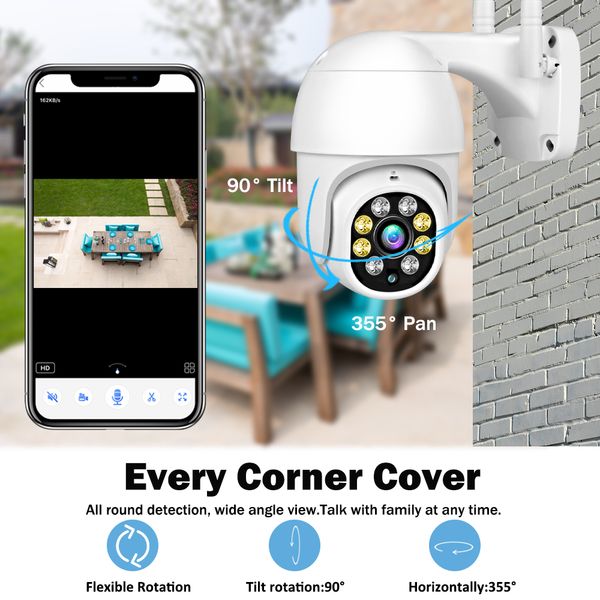 1080p hd ip camera outdoor smart home security cctv wifi speed ptz onvif 2mp color night vision
1080p hd ip camera outdoor smart home security cctv wifi speed ptz onvif 2mp color night vision