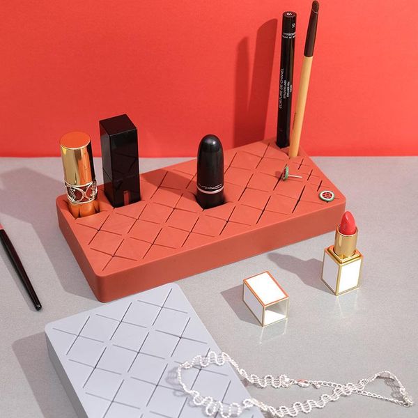 bathroom storage & organization 18 space lipstick eyebrow pencil rack makeup organizer silicone cosmetic holder ins fashion multi-gloss cosm
bathroom storage & organization 18 space lipstick eyebrow pencil rack makeup organizer silicone cosmetic holder ins fashion multi-gloss cosm