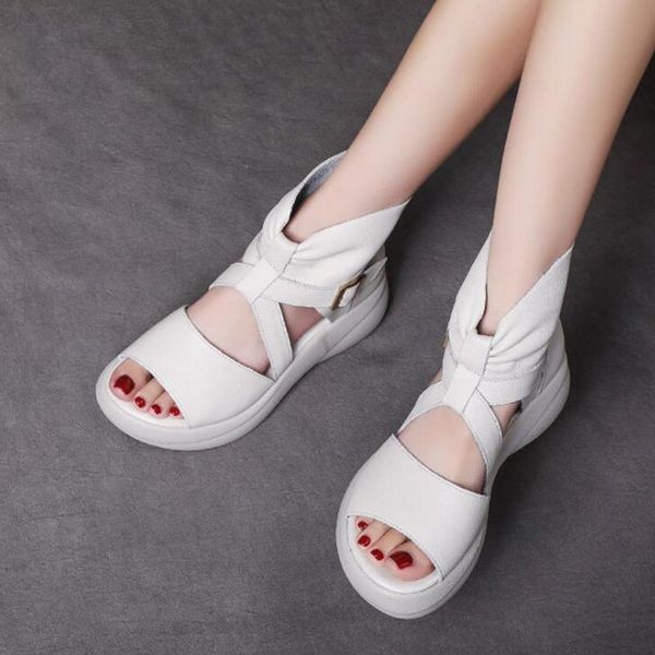 sandals gktinoo women wedges heels genuine leather peep toe summer fashion female gladiator platform shoes woman, Black
sandals gktinoo women wedges heels genuine leather peep toe summer fashion female gladiator platform shoes woman, Black