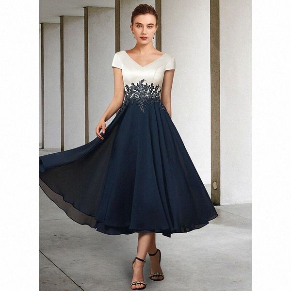 a-line mother of the bride dress elegant v neck tea length chiffon lace satin short sleeve with pleats appliques 2022 t54o#, White;black
a-line mother of the bride dress elegant v neck tea length chiffon lace satin short sleeve with pleats appliques 2022 t54o#, White;black