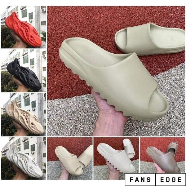 new foam runner sandal slipper triple black white bone resin desert sand kanye west men women fashion slides sandals shoes us 5-11
new foam runner sandal slipper triple black white bone resin desert sand kanye west men women fashion slides sandals shoes us 5-11