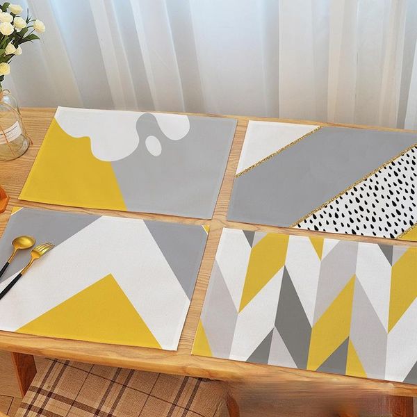 mats & pads nordic placemat yellow gray simple fabric waterproof 30*45cm western food mat dining table decor kitchen placemats
mats & pads nordic placemat yellow gray simple fabric waterproof 30*45cm western food mat dining table decor kitchen placemats
