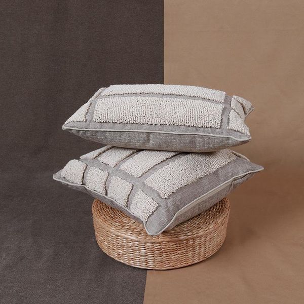cushion/decorative pillow 45*45cm grey stripe tufted embroidery cushion cover cotton canvas throw sofa home decorative pillowcover 40862
cushion/decorative pillow 45*45cm grey stripe tufted embroidery cushion cover cotton canvas throw sofa home decorative pillowcover 40862
