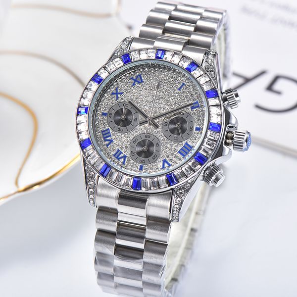 mens watch diamond dial full function work fashion brand sports watches montre de luxe designer, Slivery;brown
mens watch diamond dial full function work fashion brand sports watches montre de luxe designer, Slivery;brown