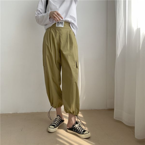 2021 new high waist overalls, women's tights, uniform color, loose, weight loss, nine points, leisure fashion, spring and autumn vnqz, Black;white
2021 new high waist overalls, women's tights, uniform color, loose, weight loss, nine points, leisure fashion, spring and autumn vnqz, Black;white