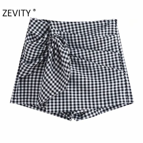 zevity women fashion plaid printing casual slim bermuda shorts ladies bowknot side zipper chic shorts pantalone cortos p889 210305, White;black
zevity women fashion plaid printing casual slim bermuda shorts ladies bowknot side zipper chic shorts pantalone cortos p889 210305, White;black
