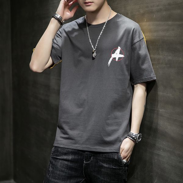 2021 new summer loose-fitting printed o-neck popular short sleeve t-shirts korean version fashion cotton tshirt men u26m, White;black
2021 new summer loose-fitting printed o-neck popular short sleeve t-shirts korean version fashion cotton tshirt men u26m, White;black