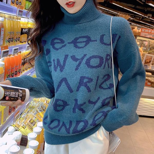 women's sweaters 2021 plus size 3xl thicken turtleneck letter women casual harajuku pullover winter vintage jumper pull streetwear, White;black
women's sweaters 2021 plus size 3xl thicken turtleneck letter women casual harajuku pullover winter vintage jumper pull streetwear, White;black