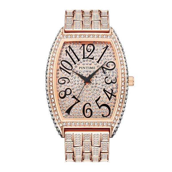 wristwatches pintime men watch fashion hip hop iced out diamond watches quartz clock reloj hombre montre homme relogio, Slivery;brown
wristwatches pintime men watch fashion hip hop iced out diamond watches quartz clock reloj hombre montre homme relogio, Slivery;brown