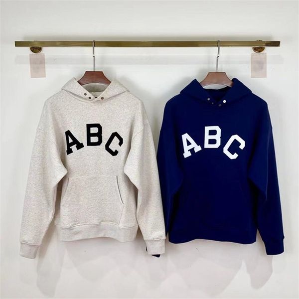 chaopai version fog season 7 main line abc letter printed high street loose hooded sweater, Black
chaopai version fog season 7 main line abc letter printed high street loose hooded sweater, Black