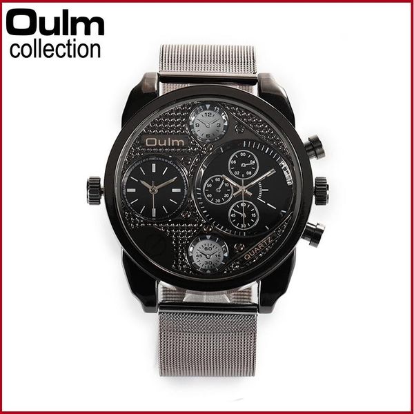 wristwatches oulm brand foreign trade men's quartz watch sports and leisure travel time woven belt ht9316b, Slivery;brown
wristwatches oulm brand foreign trade men's quartz watch sports and leisure travel time woven belt ht9316b, Slivery;brown