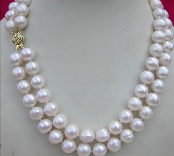 fine pearls jewelry double strands 12-13mm south sea white baroque pearl necklace 18"19" sweater chain, Silver
fine pearls jewelry double strands 12-13mm south sea white baroque pearl necklace 18"19" sweater chain, Silver
