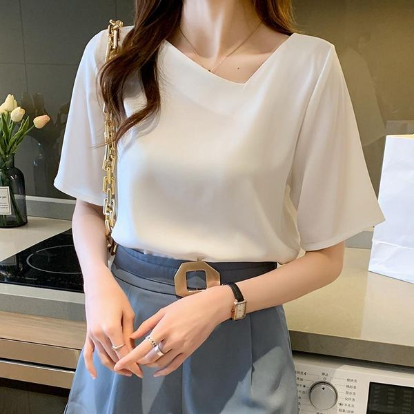 women's blouses & shirts chikichi 2021 summer style korean satin oblique collar short-sleeved shirt office ladies sweet blouse, White
women's blouses & shirts chikichi 2021 summer style korean satin oblique collar short-sleeved shirt office ladies sweet blouse, White