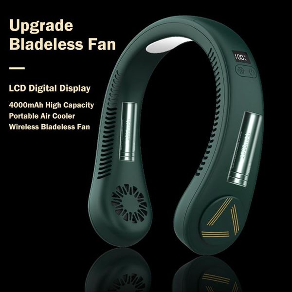 upgrade bladeless fan 4000mah usb rechargeable portable fan lcd digital display smart neck fans air cooler for home office
upgrade bladeless fan 4000mah usb rechargeable portable fan lcd digital display smart neck fans air cooler for home office