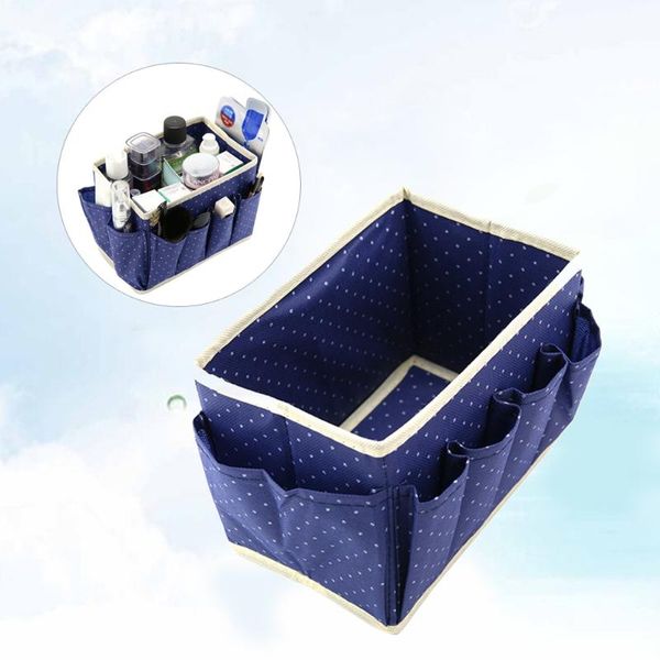non-woven fabric cosmetics storage box 3 sides attached with pockets for deskorganzing(blue)
non-woven fabric cosmetics storage box 3 sides attached with pockets for deskorganzing(blue)