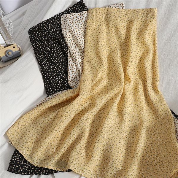 floral print chiffon long womens skirt black elastic high waist spring summer yellow boho midi skirts
floral print chiffon long womens skirt black elastic high waist spring summer yellow boho midi skirts