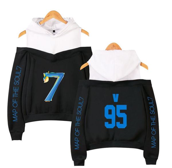 new jimin jin rm v j-hope jung kook kpop hoodies women fashion off-shoulder sweatshirts print map of soul 7 casual hoody clohtes, Black
new jimin jin rm v j-hope jung kook kpop hoodies women fashion off-shoulder sweatshirts print map of soul 7 casual hoody clohtes, Black