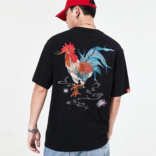 men's t-shirts spring t-shirt embroidery style o-neck cotton design loose breathable casual tees fashion male short sleeve high quality, White;black
men's t-shirts spring t-shirt embroidery style o-neck cotton design loose breathable casual tees fashion male short sleeve high quality, White;black
