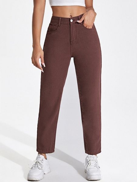 high waisted mom fit jeans j4lk#, Blue
high waisted mom fit jeans j4lk#, Blue