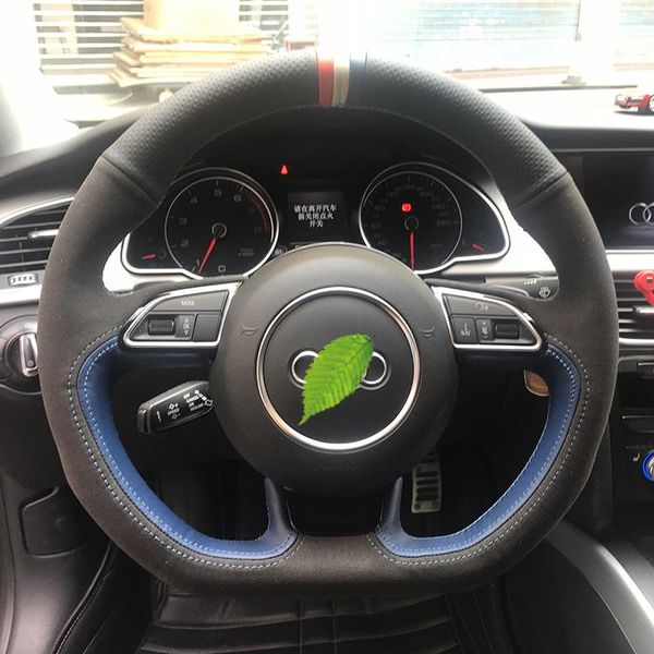 car pi steering wheel cover for audi 18 models a4l a6l q3 q5 q7 a3 high-grade leather premium suede leather hand-sewn grip cover
car pi steering wheel cover for audi 18 models a4l a6l q3 q5 q7 a3 high-grade leather premium suede leather hand-sewn grip cover