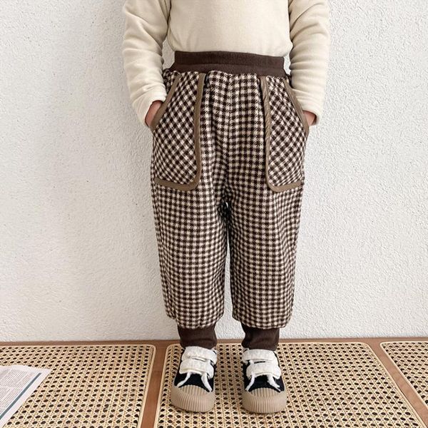 2021 charming pocket plaid spring autumn trousers pants for girls boys children kids clothing teenagers high quality, Blue
2021 charming pocket plaid spring autumn trousers pants for girls boys children kids clothing teenagers high quality, Blue