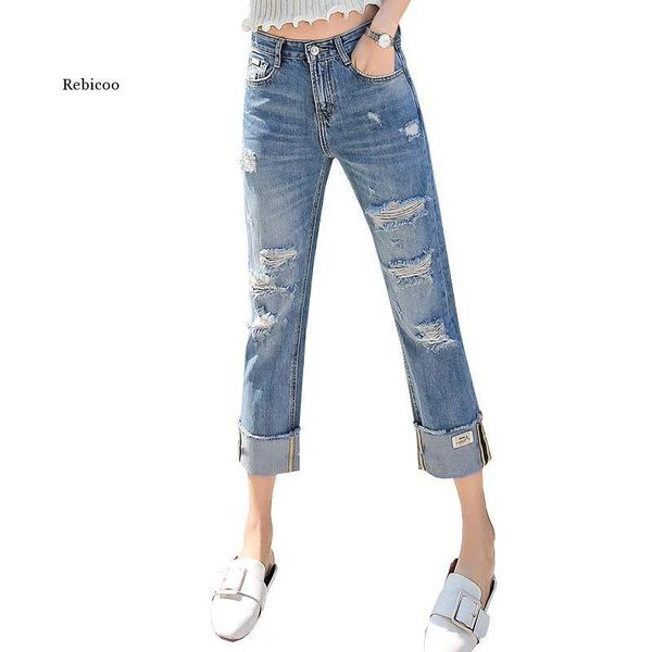 women's jeans summer high waist 2021 ladies fashion street style casual distressed ripped straight, Blue
women's jeans summer high waist 2021 ladies fashion street style casual distressed ripped straight, Blue