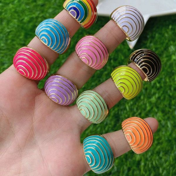 10pcs arrival fashion rainbow enamel women's finger ring colorful summer daily wear 2021 women, Silver
10pcs arrival fashion rainbow enamel women's finger ring colorful summer daily wear 2021 women, Silver