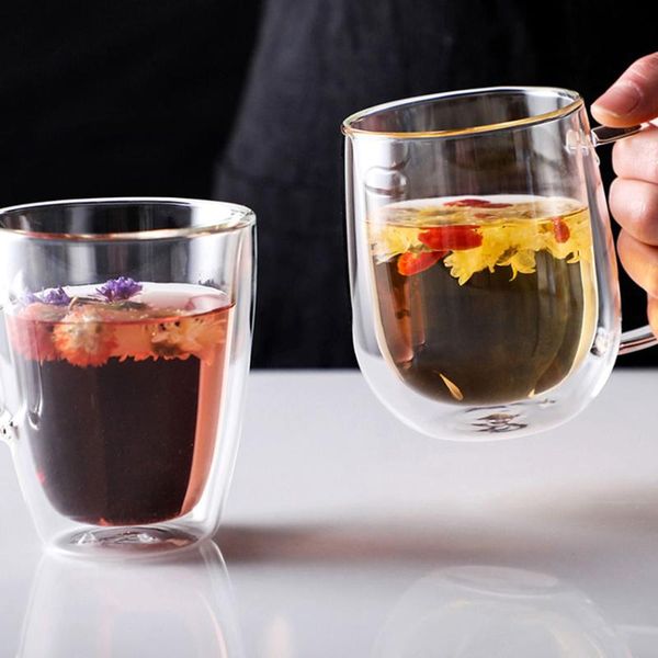 wine glasses double-layer glass cup with handle juice milk drink transparent cups household flower tea container heat resistant drinkware
wine glasses double-layer glass cup with handle juice milk drink transparent cups household flower tea container heat resistant drinkware