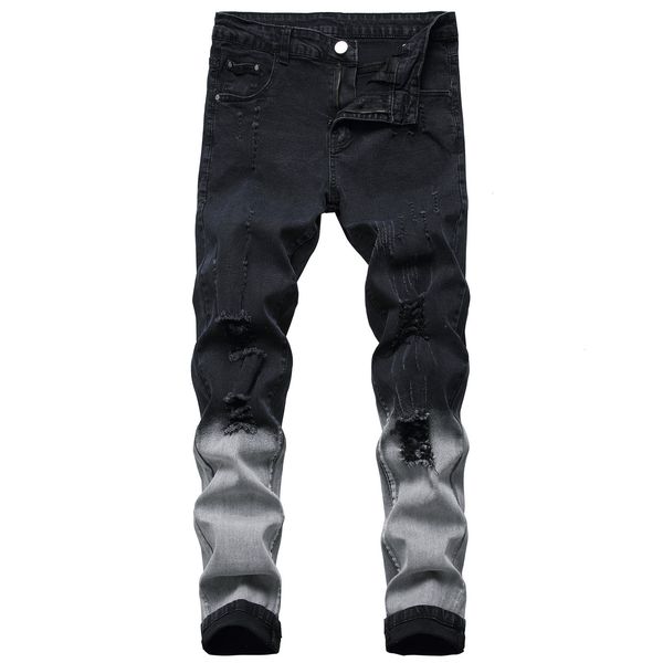 2021 new autumn spring men's black patchwork streetwear hip hop punk stretch bike jeans trendy holes straight denim trouers 6z4b, Blue
2021 new autumn spring men's black patchwork streetwear hip hop punk stretch bike jeans trendy holes straight denim trouers 6z4b, Blue