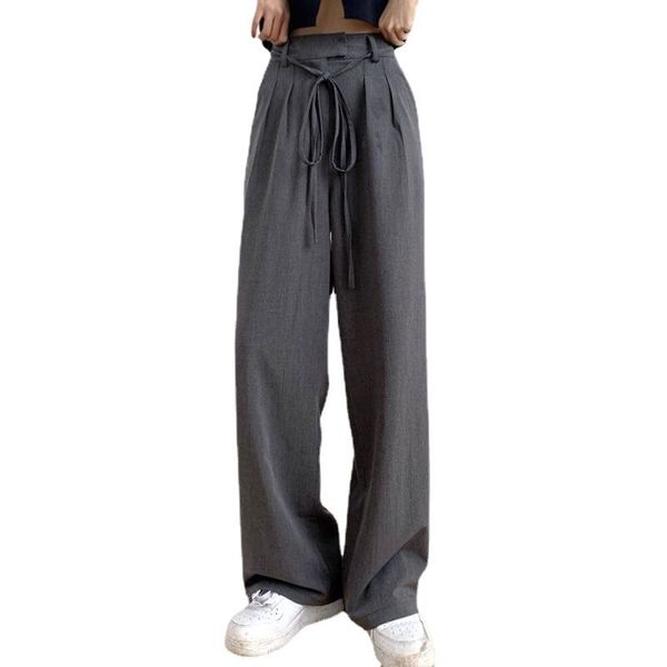 women's pants & capris selling suit vertical straight tube loose wide leg high waist floor mopping casual, Black;white
women's pants & capris selling suit vertical straight tube loose wide leg high waist floor mopping casual, Black;white