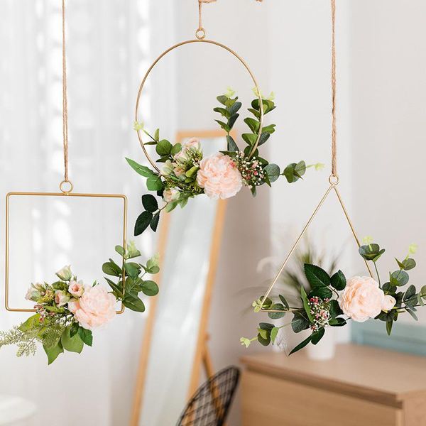 decorative objects & figurines floral hoop wreath set of 3 artificial rose eucalyptus garland metal hanging for wedding nursery wall decor g
decorative objects & figurines floral hoop wreath set of 3 artificial rose eucalyptus garland metal hanging for wedding nursery wall decor g
