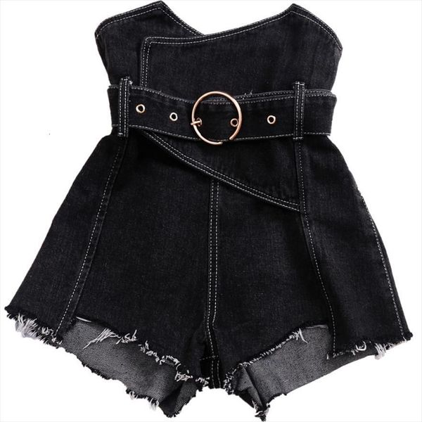 plus size summer fashion women short high waist denim belted wide leg jeans, White;black
plus size summer fashion women short high waist denim belted wide leg jeans, White;black
