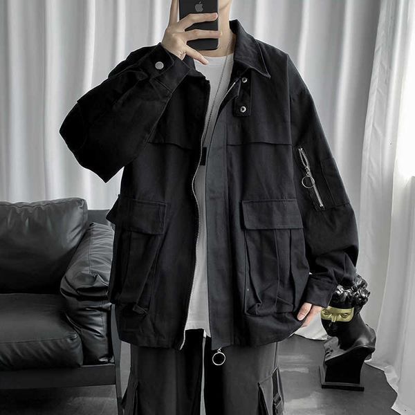 men's jackets hip hop cargo coats streetwear cardigan casual bomber jacket outerwear black multi-pocket for men w1zf x9lu kq5y, Black;brown
men's jackets hip hop cargo coats streetwear cardigan casual bomber jacket outerwear black multi-pocket for men w1zf x9lu kq5y, Black;brown