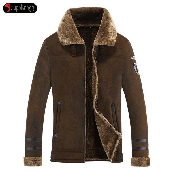 men's jackets suede jacket men's winter coats male thicken wool windbreak waterproof warm skin lamb fur trench men coat plus size 4, Black;brown
men's jackets suede jacket men's winter coats male thicken wool windbreak waterproof warm skin lamb fur trench men coat plus size 4, Black;brown