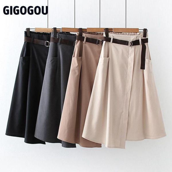 skirts gigogou spring summer a line skirt elegant long midi with belt high waist pocket iregular pleated female ins tutu, Black
skirts gigogou spring summer a line skirt elegant long midi with belt high waist pocket iregular pleated female ins tutu, Black