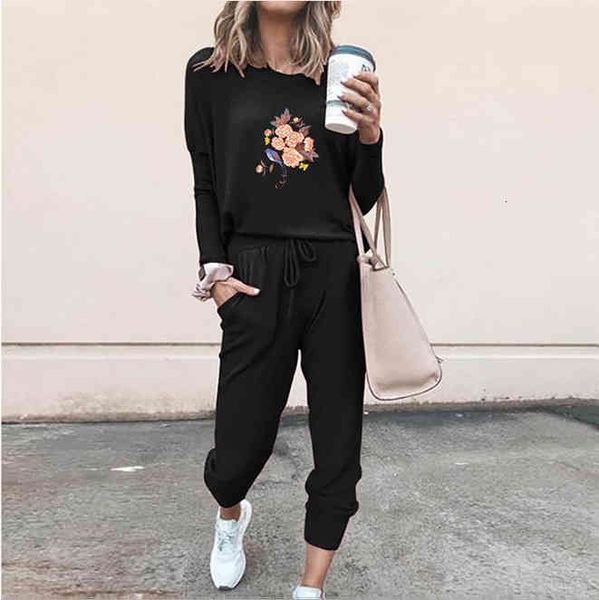 women's two piece pants european and american women's clothing, large loose long sleeve leisure suit cordon pants nuux, White
women's two piece pants european and american women's clothing, large loose long sleeve leisure suit cordon pants nuux, White