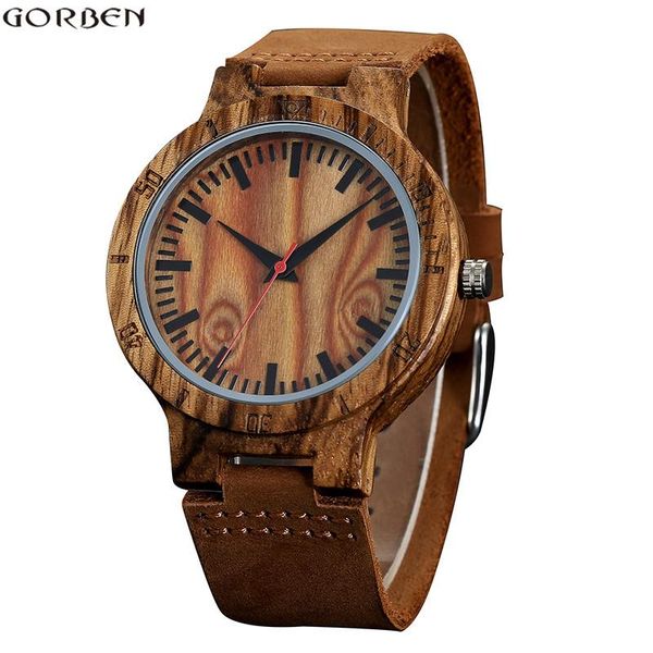 wristwatches gorben fashion carving wood watches for men brown leather band quartz natural bamboo wooden mens clock, Slivery;brown
wristwatches gorben fashion carving wood watches for men brown leather band quartz natural bamboo wooden mens clock, Slivery;brown