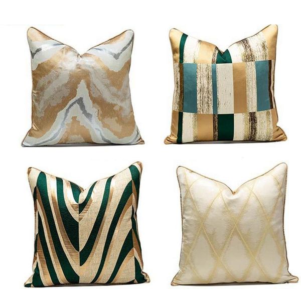 cushion/decorative pillow light luxury yarn dyed jacquard case diamond striped sofa pillowcase chinese style el model room bedside cushion c
cushion/decorative pillow light luxury yarn dyed jacquard case diamond striped sofa pillowcase chinese style el model room bedside cushion c